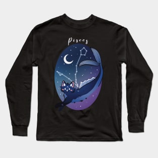 Cat Zodiac Signs - Pisces Long Sleeve T-Shirt